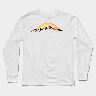 mountain sunset Long Sleeve T-Shirt